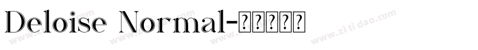 Deloise Normal字体转换